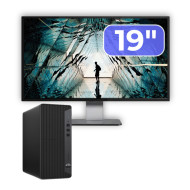 Pachet Calculator Second Hand HP EliteDesk 800 G6 Tower, Intel Core i5-10400F 2.90 - 4.30GHz, 16GB DDR4, Placa Video AMD Radeon R7 430 2GB, 256GB SSD + Monitor 19"