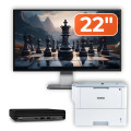 Pachet Calculator Second Hand HP EliteDesk 800 G6 Mini PC, Intel Core i5-10500T 2.30 - 3.80GHz, 8GB DDR4, 256GB SSD + Monitor 22" & Imprimanta Brother HL-L6300DW