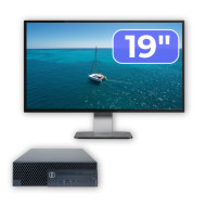 Pachet Calculator Second Hand DELL OptiPlex 3070 SFF, Intel Core i3-9100 3.60 - 4.20GHz, 8GB DDR4, 256GB SSD + Monitor 19"