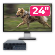 Pachet Calculator Second Hand DELL OptiPlex 3070 SFF, Intel Core i3-9100 3.60 - 4.20GHz, 8GB DDR4, 256GB SSD + Monitor 24"