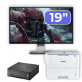 Pachet Calculator Second Hand Fujitsu Esprimo Q958 Mini PC, Intel Core i5-8400 2.80 - 4.00GHz, 8GB DDR4, 256GB SSD + Monitor 19" + Imprimanta Brother HL-L6300DW