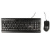 Kit tastatura wired Spacer SPOK-WD-02 USB cu Mouse Negru