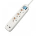 Prelungitor cu USB Spacer PP-3-45-TC-USB, Schuko x 3, Type-C x1, USB 3.1A x 1, cablu 4.5m, 16A, max. 3500W, protectie copii, intrerupator, gri Prelungitor cu USB Spacer PP-3-45-TC-USB, Schuko x 3, Type-C x1, USB 3.1A x 1, cablu 4.5m, 16A, max. 3500W, protectie copii, intrerupator, gri