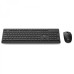 Kit Tastatura + Mouse OptimX Pro KM501W , High Quality, Slim, Silent click, Graphite black,  US Layout, Wireless 2.4GHz