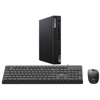 Mini PC Refurbished Lenovo ThinkCentre M70q, Intel Pentium Gold G6400T 3.40GHz, 8GB DDR4, 256GB SSD NVMe + cadou tastatura si mouse OptimX Pro KM500 + Windows 11 Pro